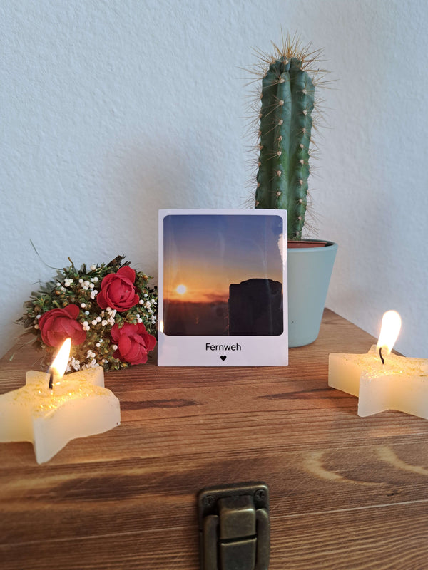 Kunst Pause - Fotomagnet Fernweh